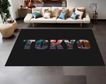 Tokyo Rug, Tokyo City Rug, City Rug, Salon Decor, Rugs For Living Room, Home Decor Rug, Area Decor, Non Slip