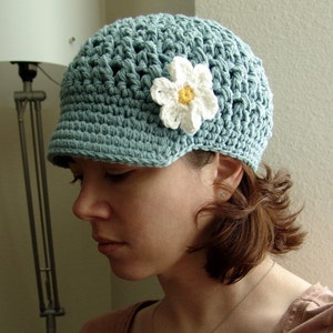 PDF Crochet Pattern Breezy Brimmed Beanie image 3