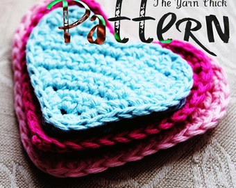 PDF Crochet Pattern - Heart Applique