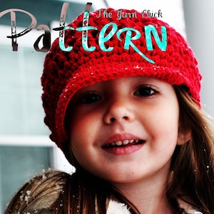 PDF Crochet Pattern Breezy Brimmed Beanie image 1