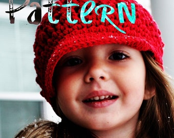 PDF Crochet Pattern - Breezy Brimmed Beanie