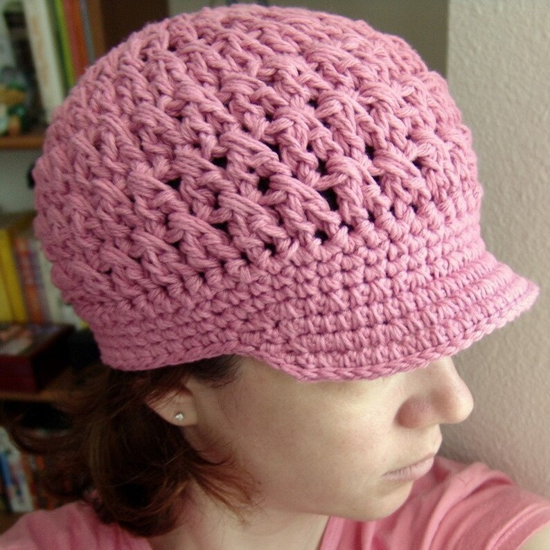 PDF Crochet Pattern Breezy Brimmed Beanie image 5