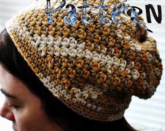 PDF Crochet Pattern - Katja Cap (inc. sizes from 6mo-adult)