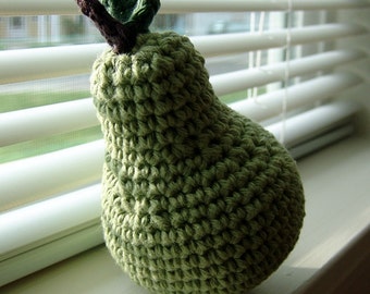 PDF PATTERN - Make Two, Have a Pear- Crocheted Amigurumi Pear