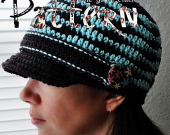 PDF Crochet Pattern - Felisha Cap