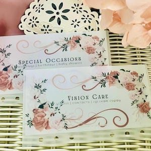 NEW Neutral Floral Swirls Custom A6|A7 Cash Envelopes