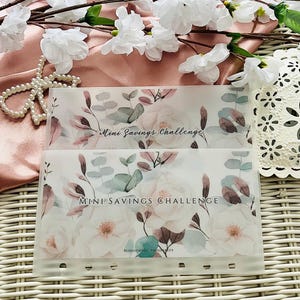 Neutral Flowers A6 Cash Envelopes