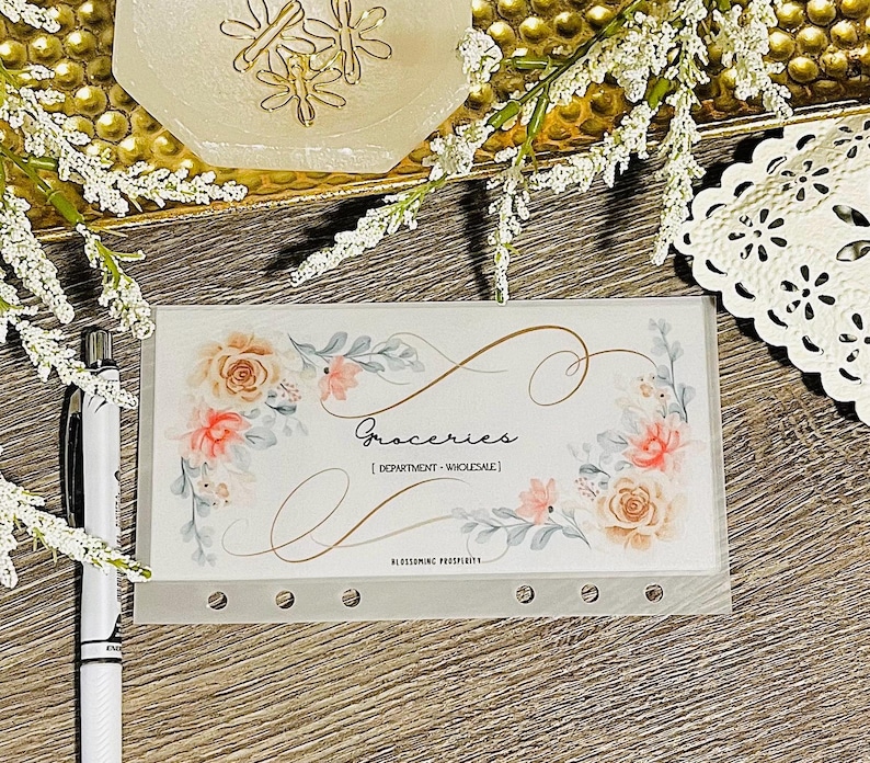 Floral Swirl Custom A6 Envelopes Etsy UK