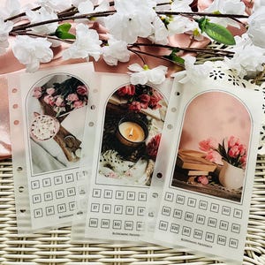Serenity Collection A6 Savings Challenge Envelope