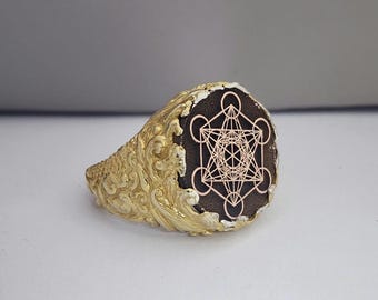 Anillo Metatrón de Plata de Ley – Joyería Espiritual de Geometría Sagrada