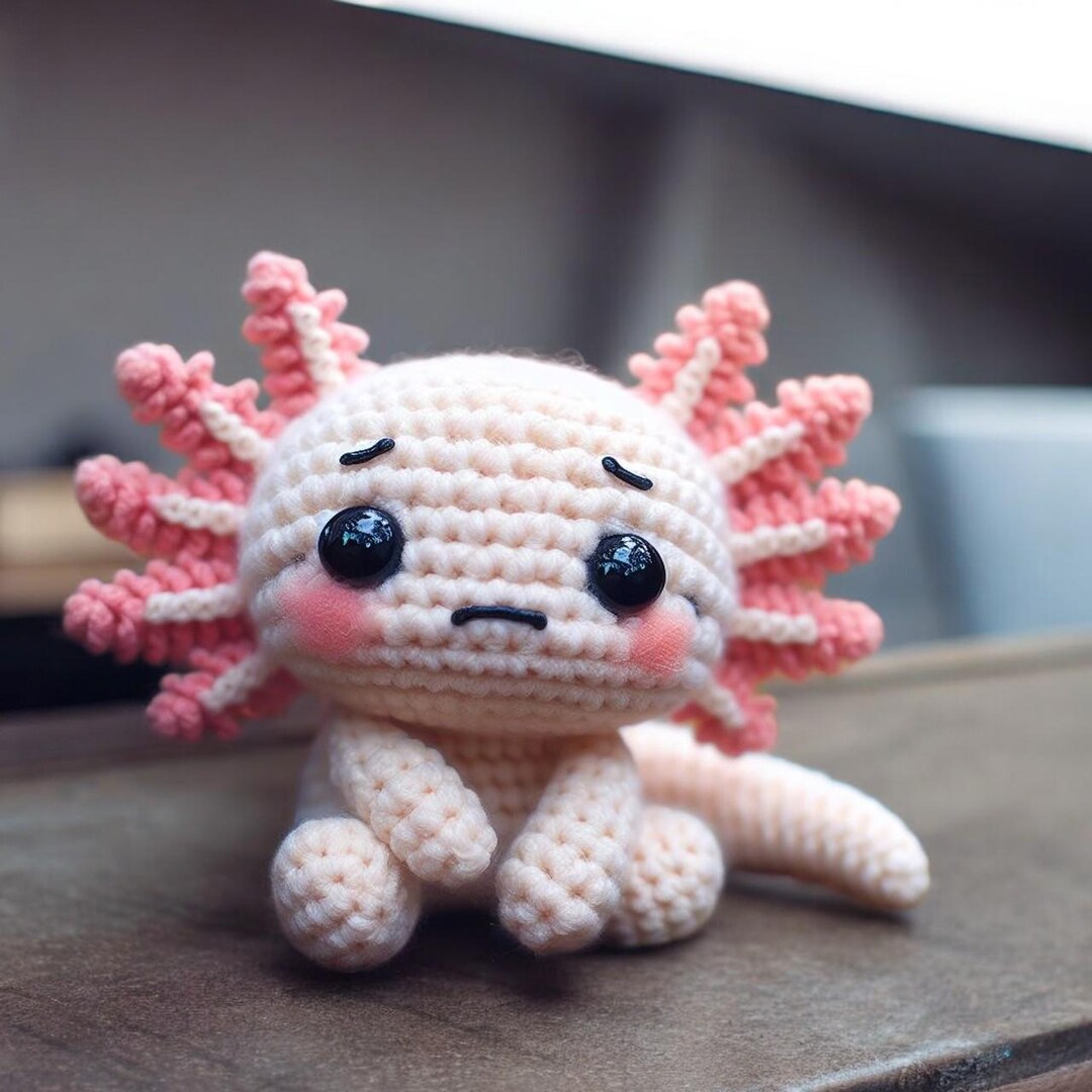Cute Axolotl Crochet Pattern, Beginner Baby Axolotl Amigurumi Pattern ...