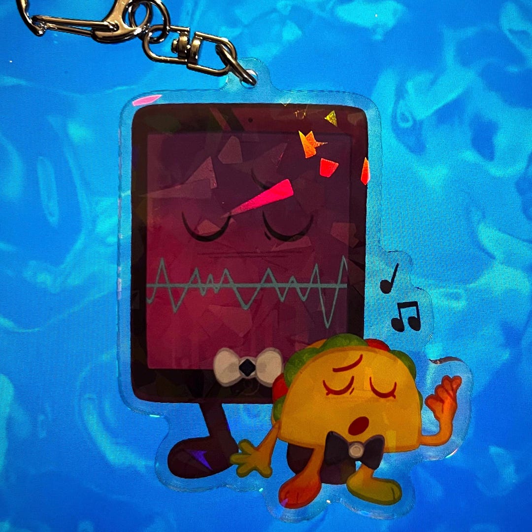 Mepad Object Mepad & Taco - Acrylic Keychain 2.75in - II2 Inanimate Insanity Object ...