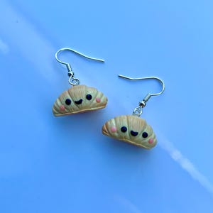 Cute Croissant Earrings | Handmade Polymer Clay Earrings | Food Earrings