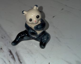 panda figurine,  made of  porcelain