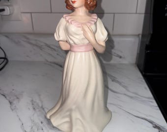 Holland Mold ceramic figurine, often referred to as "Pinkie" or the "Pink Lady"
