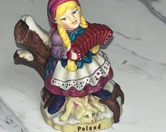 Hand-painted Figurine - Children of the World Poland