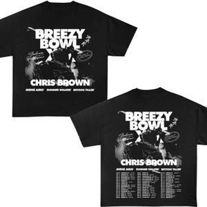 Chris Brown Breezy Bowl XX Tour T-Shirt, Chris Brown New dates Shirt, Chris Brown Fan Gift, Chris Brown Merch