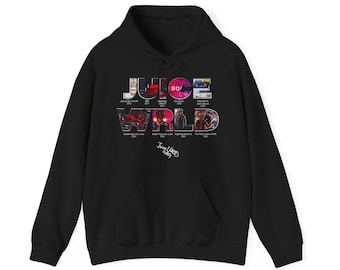Juice wrld Black hoodie ,Juice wrld Sweatshirt, Juice wrld gift, Juice wrld fan, Juice wrld Merch