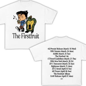 アイドル TIBLE T-SHIRT NCT MARK NCT 127 Mark Lee Solo Debut Album the Firstfruit Timestable