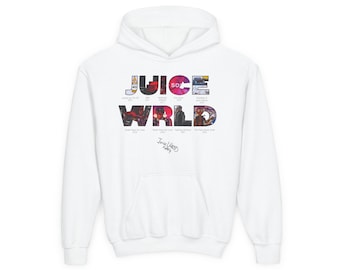 Juice WRLD Youth Hoodie - Streetwear Style, Trendy Sweatshirt, Hip Hop Fashion, Gift for Music Lovers, Artist Tribute Apparel