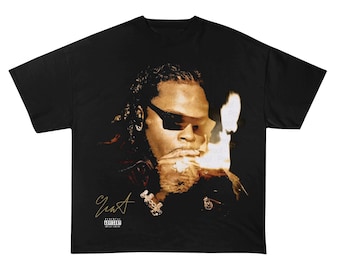 Gunna Big Face Shirt Tee, Vintage Rap Tee Gunna Hip Hop Graphic Print T-Shirt