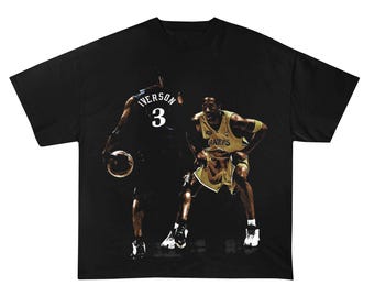 Iverson vs Kobe T-shirt, Basketball fan T-shirt