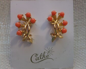9239 Choker Necklace /& Clip Earrings Vintage Cathe/' Demi Parure