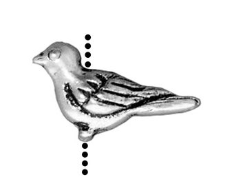 2pcs PARTRIDGE DOVE BIRD FINE PEWTER PENDANT CHARM