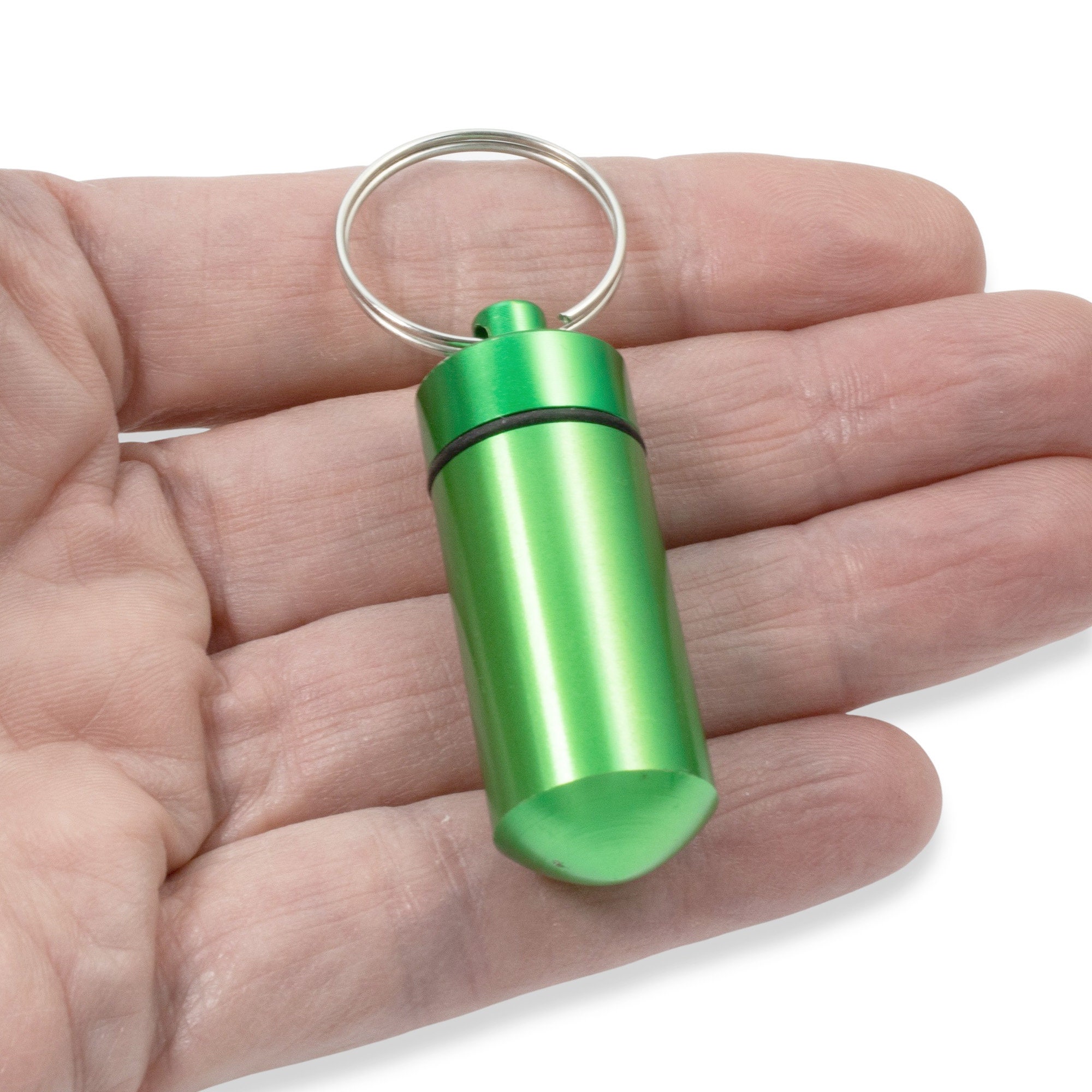 Buy Key Chain Pill Container Mini Aluminum Storage Pill Vials Online in  India 