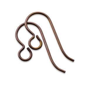 10-Pack Bronze Niobium Ear Wires, Hypoallergenic Earring Hooks, Sensitive Ears Safe, USA Made