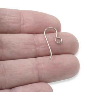 10-Pack Gray Niobium Ear Wires, Hypoallergenic Earring Hooks, Sensitive Ears Safe, USA Made, Jewelry Making Supplies image 5