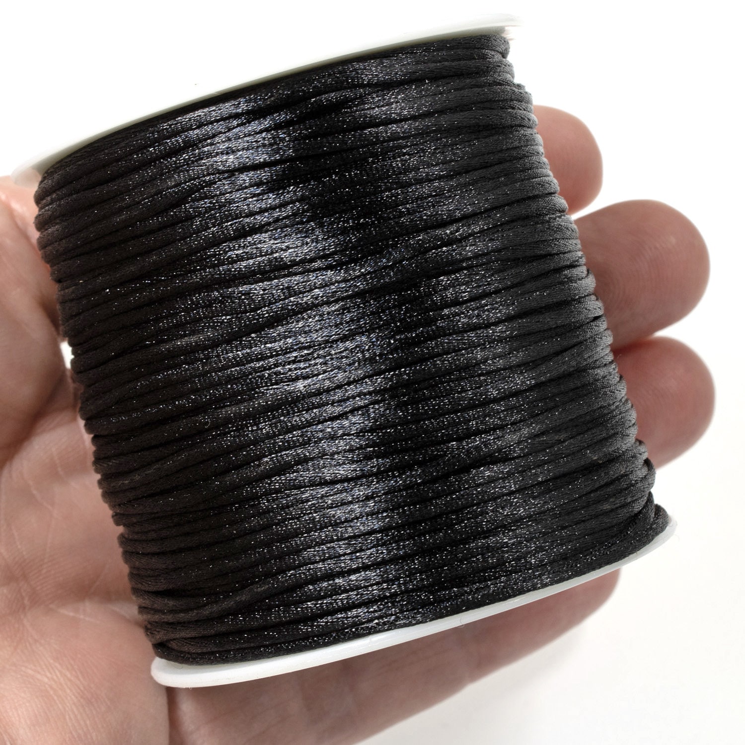 Buy 2.5mm Satin Cord, Faux Silk Cord, Rattail Silk Cord, Nylon Kumihimo Cord,  Macrame, Necklace Bracelet Beading Cord, 10yards Pick A Color Online in  India 