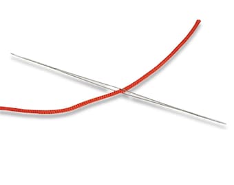 Beadalon Big Eye Needles 2.25" 4-Pack, Easy Threading Beading Needles, Jewelry Making Supplies, Flexible Stainless Steel Craft Needles