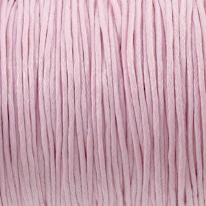 Light Pink Waxed Cotton Cord 70m - Macrame, Beading & Friendship Bracelet String