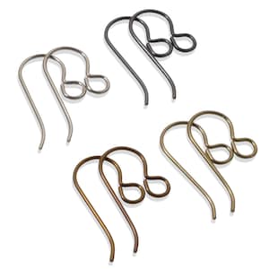 Niobium Earthy Variety Pack, Premium Ear Wires, Hypoallergenic Earring Hooks for Sensitive Ears, USA Made