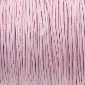 Light Pink Waxed Cotton Cord 70m - Macrame, Beading & Friendship Bracelet String