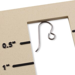 10-Pack Gray Niobium Ear Wires, Hypoallergenic Earring Hooks, Sensitive Ears Safe, USA Made, Jewelry Making Supplies image 3