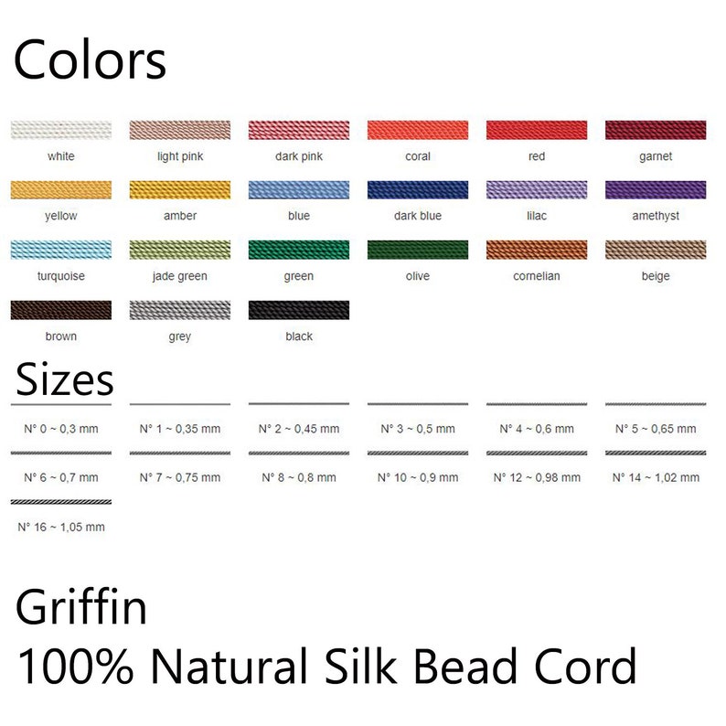 Griffin Silk Thread Two Pack Red Size 8 Beading Cord Etsy