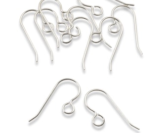 SUNNYCLUE 1 Box 80Pcs French Hook Ear Wires Stainless Steel Earring