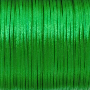 Vibrant 1mm Green Satin Cord - 30m Spool for DIY Jewelry Making, Crafts, Beading & Macrame