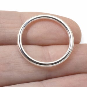 Open Frame Hoop Sterling Silver: 25mm Charm Holders 2-Pack Nunn Design USA