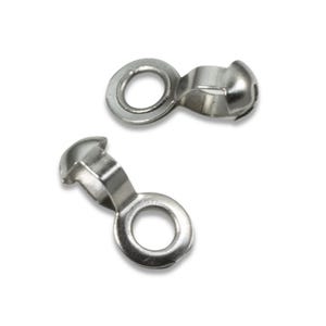 Stainless Steel Loop Connectors, Ball Chain Couplings #6 Size, DIY Lamp Fan Pull Hardware, USA Made
