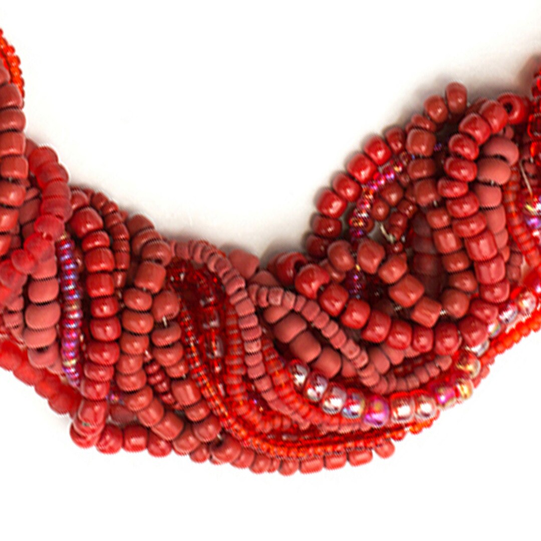 Red Glass Seed Bead Mix Jewelry Basics Multi Color & Size Etsy