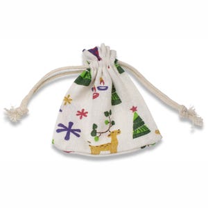 Charming 3x4 Reusable Burlap-Style Pouches for Jewelry and Small Gifts - Perfect for Rustic Christmas Gifting