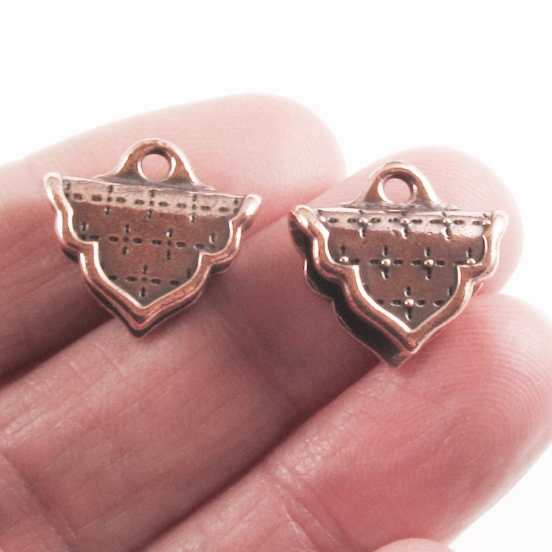 Copper Crimp Ends for Beadwork and Leather Tierracast Etsy