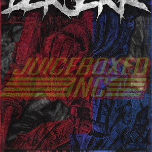 May include: A black and white illustration of a character from the Berserk manga series. The character is depicted with a fierce expression and a large sword. The image is stylized with a grunge effect and the text "UNDEROXED" and "SINCE 1989" is visible.