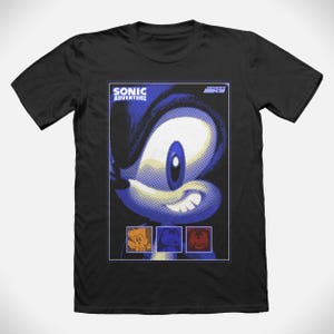 Sonic the Hedgehog T-Shirt | Video Game Shirt | Sonic Adventure Game | Gaming Shirt | Retro Shirt | 100% Heavy Cotton | Short Sleeve Tee