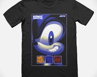 Sonic the Hedgehog T-Shirt | Video Game Shirt | Sonic Adventure Game | Gaming Shirt | Retro Shirt | 100% Heavy Cotton | Short Sleeve Tee