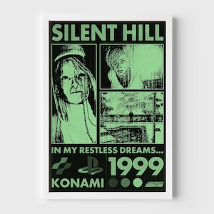 Silent Hill Franchise Poster Print | James Sunderland | Heather Mason | Horror Game Poster | Horror Wall Poster | Silent Hill Decor