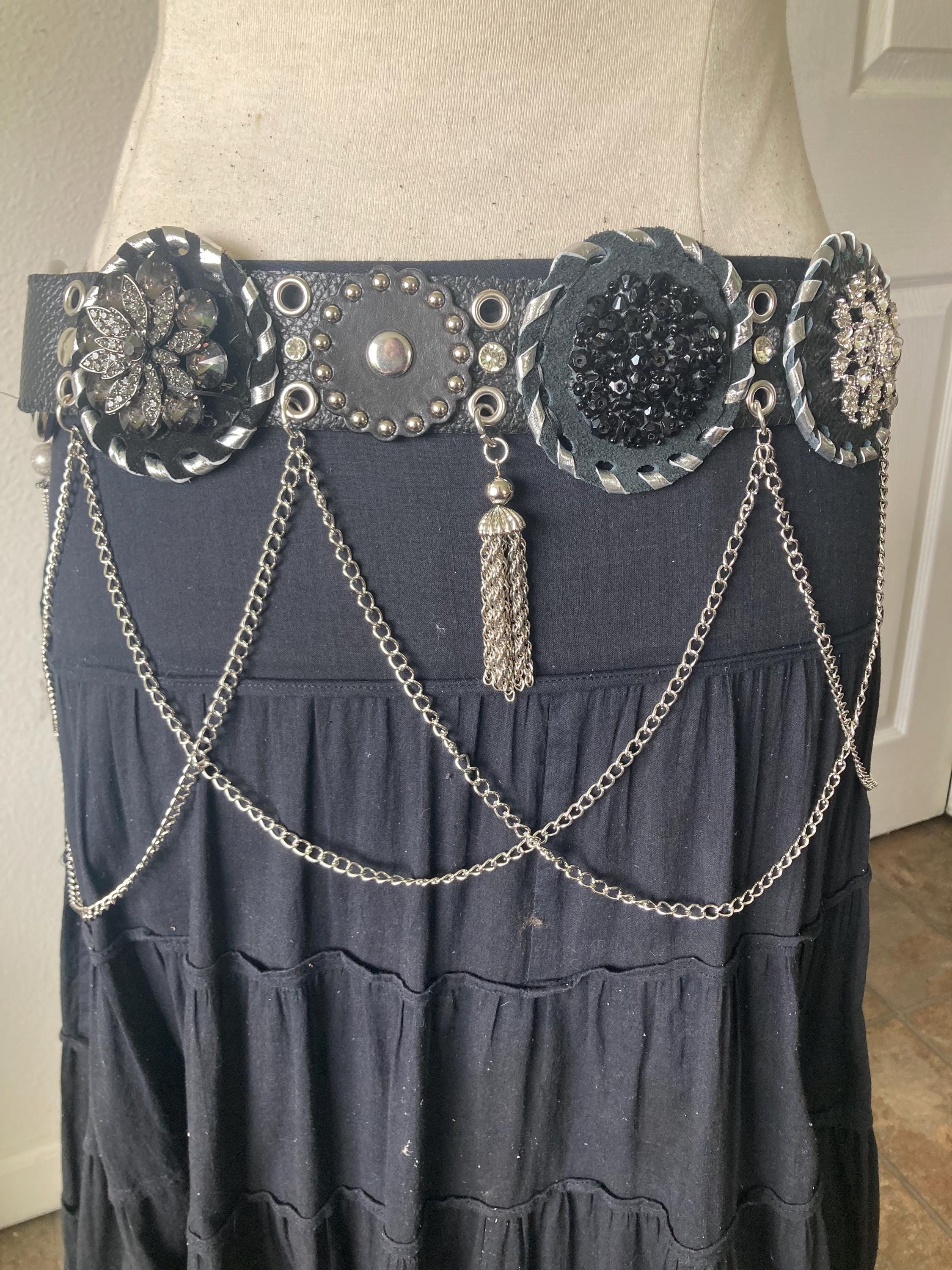Silver Medallion Belt - Etsy